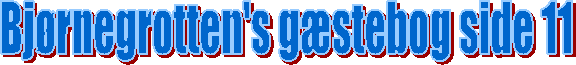 Bjrnegrotten's gstebog side 11