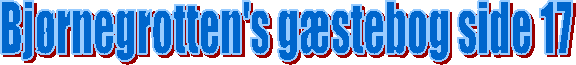 Bjrnegrotten's gstebog side 17