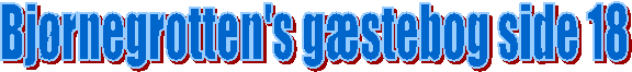 Bjrnegrotten's gstebog side 18