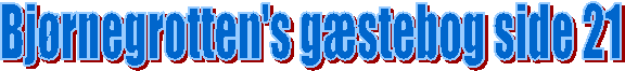 Bjrnegrotten's gstebog side 21