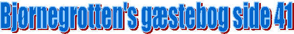 Bjrnegrotten's gstebog side 41